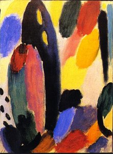 Variation In Gold-blue — Alexej Von Jawlensky, Expressionism