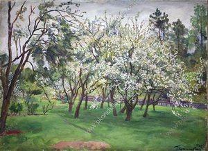 Garden In Bloom — Pyotr Konchalovsky