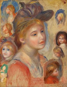 Girl's Head — Pierre-auguste Renoir, Impressionistic Portraiture
