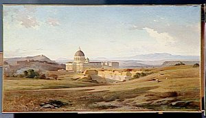 Vue De Saint Pierre De Rome — Jean-achille Benouville
