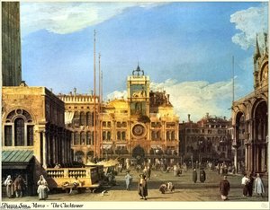 Piazza San Marco-clocktower — Canaletto