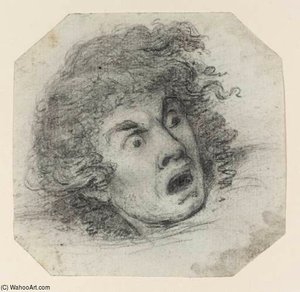 Study Of A Head With An Expression Of Horror — Sir Nathaniel Dance Holland