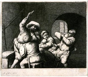 The Quarrel — Adriaen Van Ostade