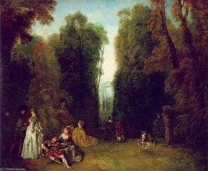 Perspective — Jean-antoine Watteau, Rococo Style