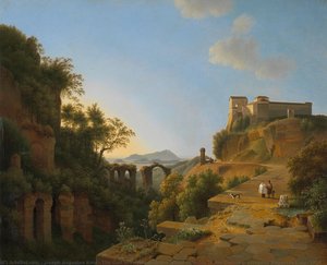 The Gulf Of Naples With The Island Of Ischia In The Distance, Josephus Augustus Knip, 1818 — Joseph Augustus Knip