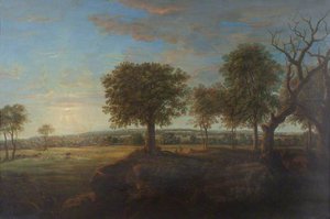 Sudbury Park From The South, Evening — Nicholas Thomas Dall