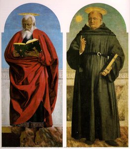 St. John The Evangelist And St. Nicholas Of Tolentino — Piero Della Francesca, Early Renaissance