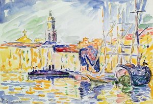 The Harbour At St. Tropez — Paul Signac