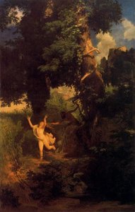 Syrinx Fuyant Les Assauts De Pan — Arnold Böcklin