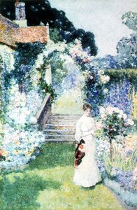 Tending The Roses In A Cheshire Garden — David Woodlock