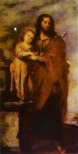 Joseph With Infant Christ — Bartolomé Esteban Murillo