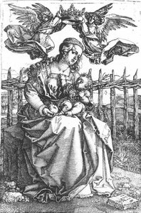 Madonna Crowned By Two Angels — Albrecht Dürer