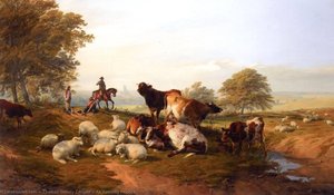 An Evening Repose — Thomas Sidney Cooper
