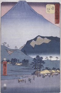 Hara: View Of Ashitakayama And Fuji — Utagawa Hiroshige, Impressionism