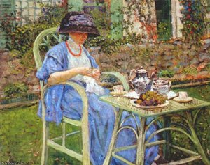 Breakfast In The Garden — Frederick Carl Frieseke