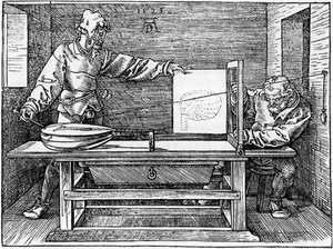Man Drawing A Lute — Albrecht Dürer