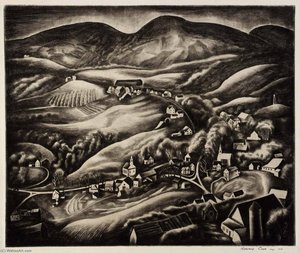 Hill Town — Howard Cook