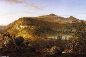 A View Of The Two Lakes And Mountain House, Catskill Mountains, Morning — Thomas Cole