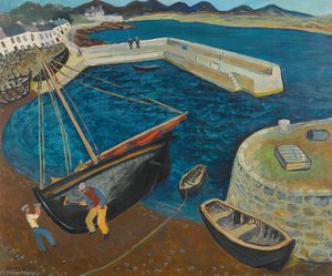 Cleaning The Boat (roundstone) — Gerard Dillon