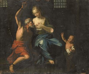 Cimon And Pero (roman Charity), Adriaen Van Der Werff (copy After), 1670 - 1750 — Adriaen Van Der Werff