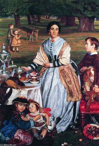Lady Fairbairn With Her Children — William Holman Hunt