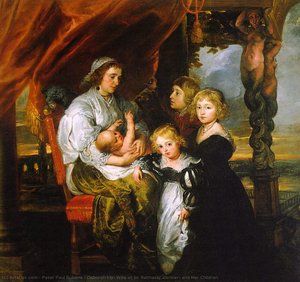 Deborah Kip, Wife Of Sir Balthasar Gerbier, And Her Children — Peter Paul Rubens, Baroque Dynamism