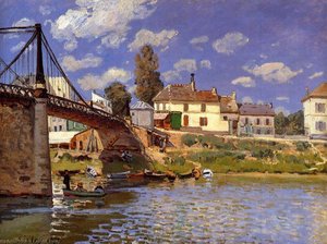 Bridge At Villeneuve-la-garenne 1 — Alfred Sisley
