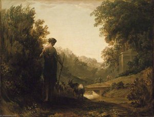 Classical Landscape with a Goatherd