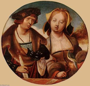 St Cecilia And Her Fiancé — Cornelis Engebrechtsz