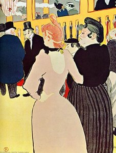 At The Moulin Rouge - La Goulue With Her Sister — Henri De Toulouse-lautrec