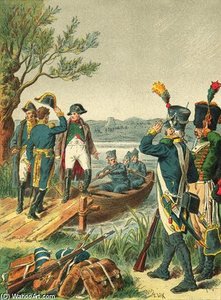 Napoleon And Massena In The Lobau Island — Frederic Theodore Lix