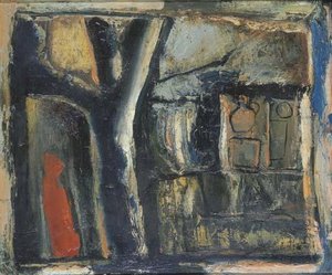 Landscape With Red Figure — Mario Sironi