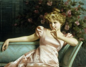 A Young Beauty, — Vittorio Reggianini, Academic Realism