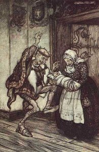 The King Could Not Contain Himself For Joy — Arthur Rackham