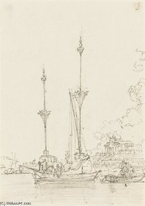 A View Of St Joseph's Church From The Quayside — George Chinnery