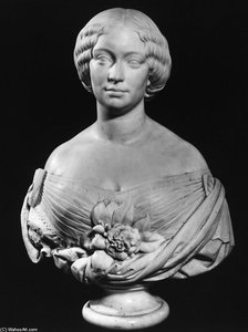 Bust Of Mrs. Bouchet — Jean August Barre
