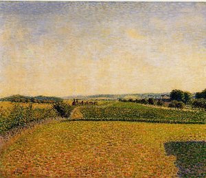 Railroad To Dieppe — Camille Pissarro, Pointillism