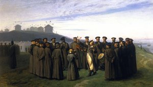 Recreation In A Russian Camp, Remembering Moldavia — Jean-léon Gérôme