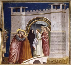 The Meeting At The Golden Gate — Giotto Di Bondone