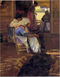 Mending Nets — Joaquín Sorolla Y Bastida, Realism