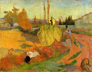 Landscape, Farmhouse In Arles — Eugène Henri Paul Gauguin, Post-impressionism