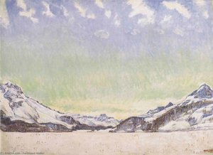 The Grammont In The Morning Sun — Ferdinand Hodler