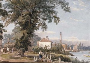 On The Thames, Possibly At Hammersmith — John Varley I (the Older)