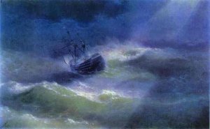 The Mary Caught In A Storm. — Ivan Konstantinovich Aivazovsky