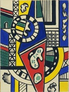 Study For Cinematic Mural, Study Vii — Fernand Léger, Cubism