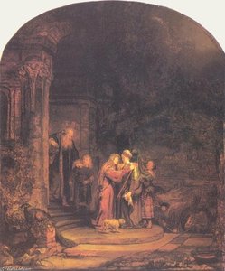 The Visitation — Rembrandt Van Rijn, Baroque