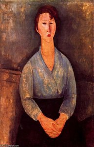 Untitled (9028) — Amedeo Clemente Modigliani, Expressionism
