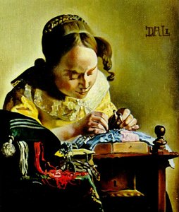 The Lacemaker (copy Of The Painting By Vermeer Van Delft), 1955 — Salvador Dalí, Surrealism