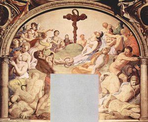 Adoration Of The Cross With The Brazen Serpent — Agnolo Bronzino