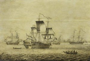 A Dutch Frigate Off Rotterdam — Adriaen Van Salm